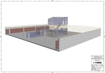 Visionsbild av garage på Esplanaden
