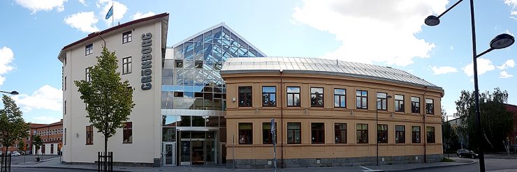 Grönborgs fasad sedd från Storgatan