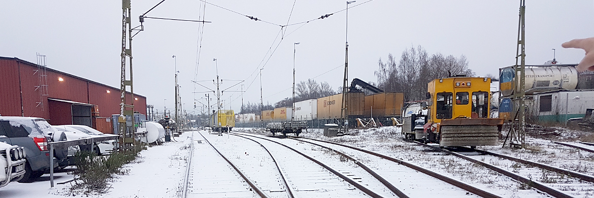 Järnvägsspår på Sundsvall depå