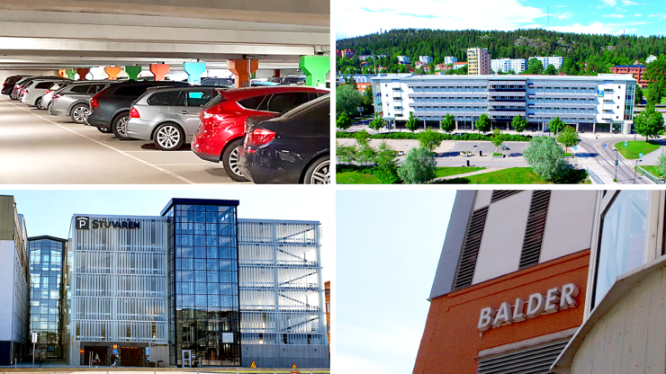 SKIFU:s parkeringshus i Sundsvall